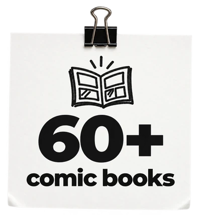60+ comic books
