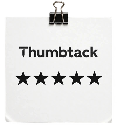 Thumbtack logo, five stars